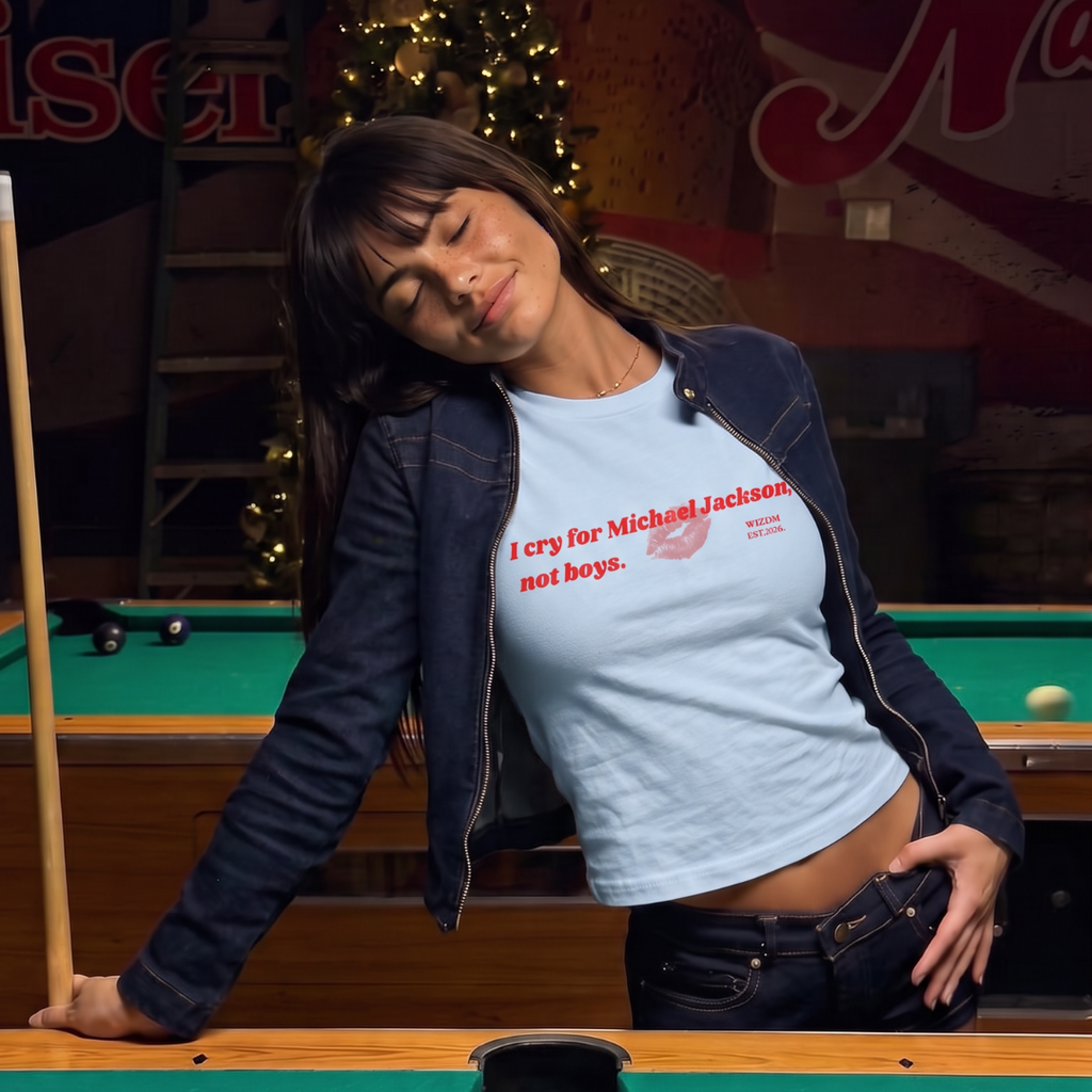 I CRY FOR MJ, NOT BOYS - Women's Straight Fit Tee